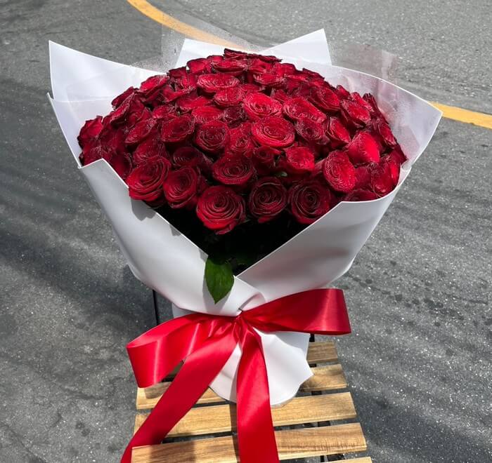 Complete Happiness Bouquet (99 Roses) - Image 2