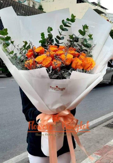 20 Orange Roses - Flower delivery in Bangkok