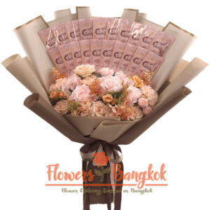 2000 THB - Money Bouquet from Flowers-Bangkok