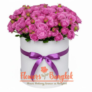 Velvet Charm flower box - Flower delivery in Bangkok