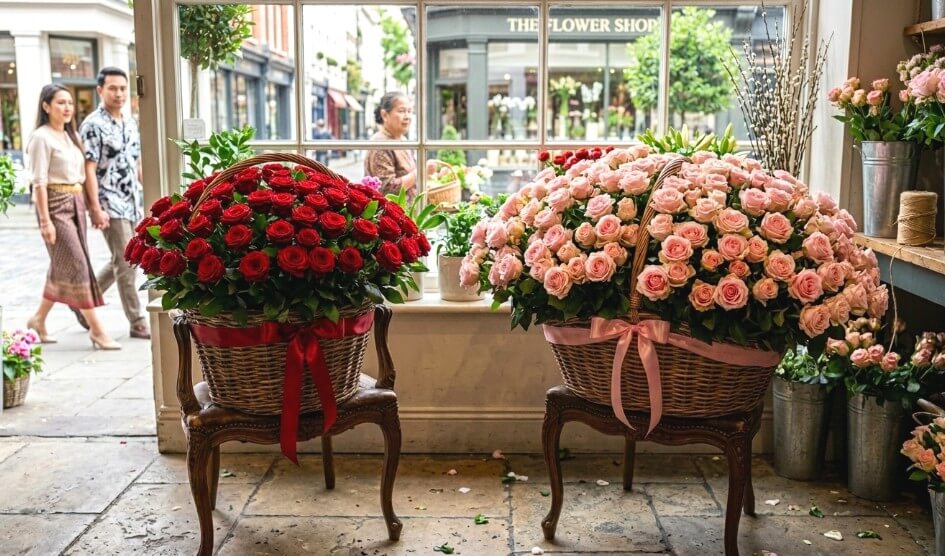 Premium Flower baskets delivery in Bangkok (Flowers-Bangkok)