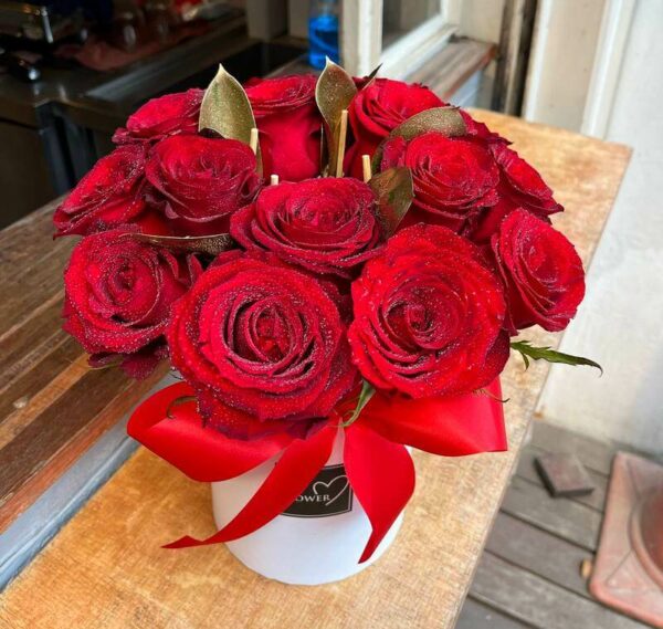 Marry Me flower box with red roses - Flower delivery Bangkok (original)