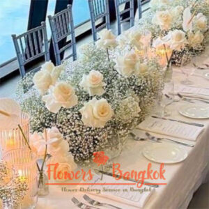Floral Whisper table decoration - Flowers-Bangkok shop