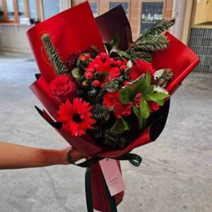 Jolly Red Christmas bouquet for from Flowers-Bangkok