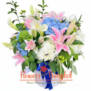 Pastel Garden flower box (Mixed Flowers) - Flower Delivery Bangkok (Thailand)