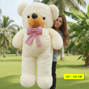 White Teddy Bear delivery in Bangkok 52 inches - 132 см