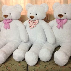 White Teddy Bear 120 cm - Flowers-Bangkok