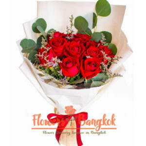 10 Red Roses - Same day flower delivery in Bangkok