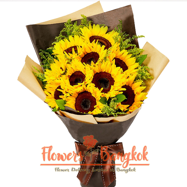 Flowers-Bangkok - 10 Sunflowers Bouquet
