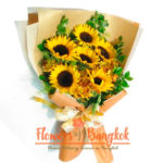 Flowers-Bangkok - 6 Sunflowers bouquet new