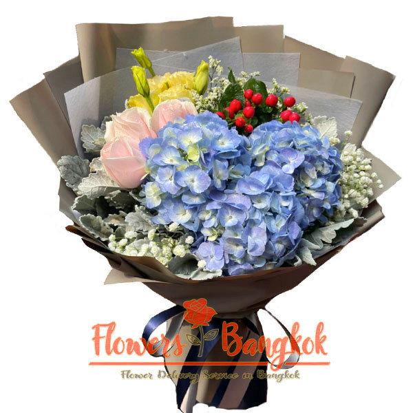 Floral Fantasy Mixed flowers bouquet - Send Flowers to Bangkok