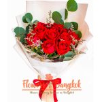 9 Red Roses Valentine's day - Same day flower delivery in Bangkok