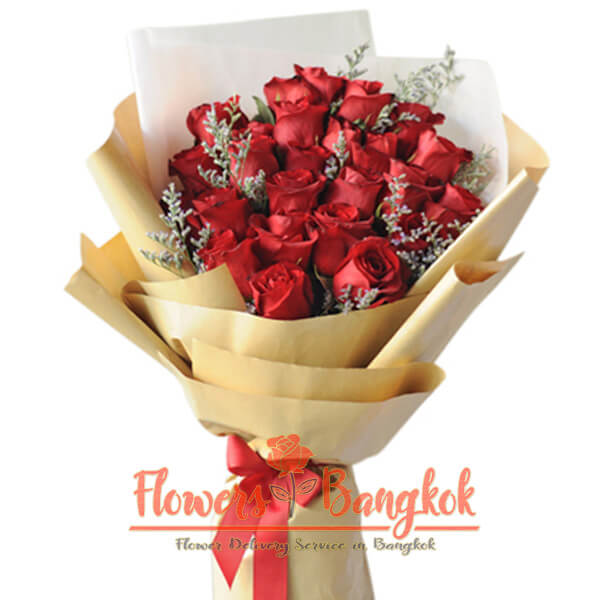 20 Red Roses Valentine's day - Flower Delivery Bangkok