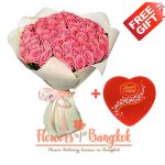 50-Pink-Roses valentines day - Flowers-Bangkok
