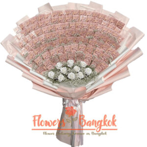 Flowers-Bangkok - 10000 THB money bouquet