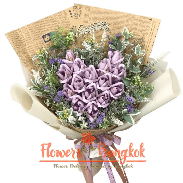 Flowers-Bangkok - 15000 THB money bouquet