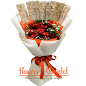 8000 THB Money Bouquet (2 days) - Flowers-Bangkok