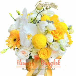 Charming Sunshine flower box - Flower Delivery Bangkok