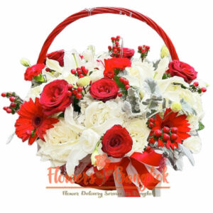 Flowers-Bangkok- Sincere Love flower basket