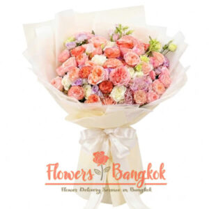 Flowers-Bangkok Blossom Breeze bouquet (Mixed roses)