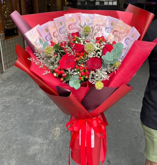 Money Bouquet with 3000 thи from Flowers-Bangkok