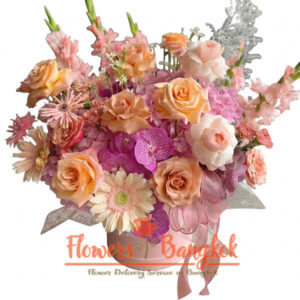 Majestic Bloom flower box - Flowers-Bangkok